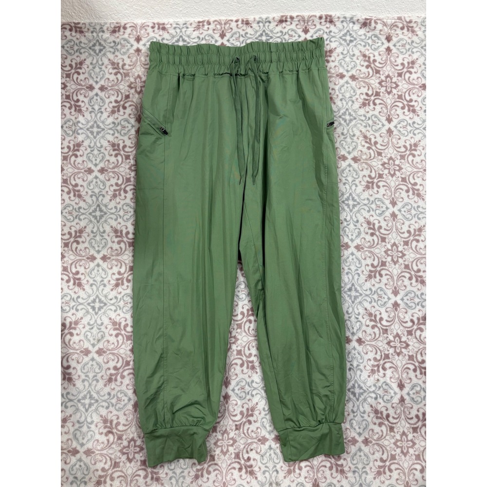 LEG3ND Mens Sage Green Active Joggers Size L Lightweight Stretch Athletic Pants
